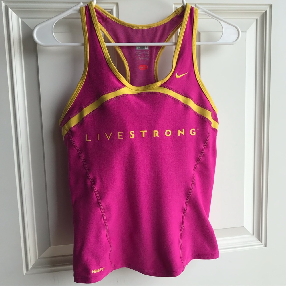 Nike Fit Live Strong Racerback Workout Tank Size M